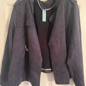 NWT Anthropologie expressway faux suede Moto Jacket
